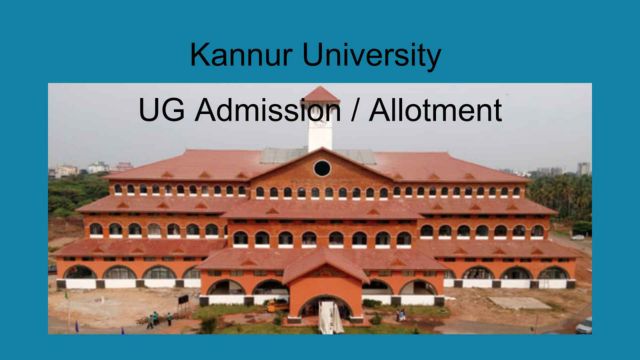 Kannur University UG Admission