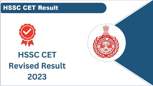 HSSC CET Revised Result 2023
