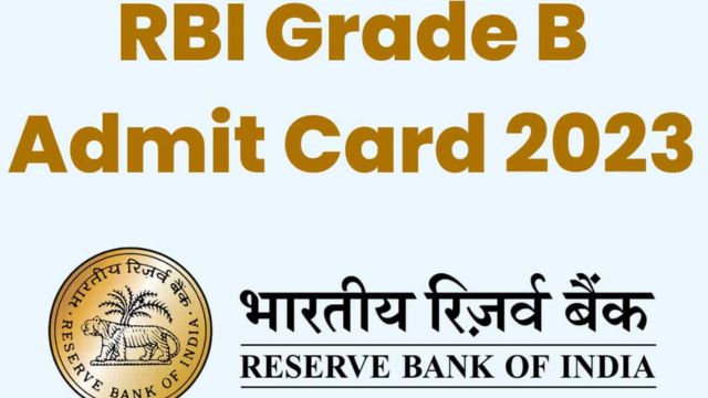 RBI Grade B Admit Card