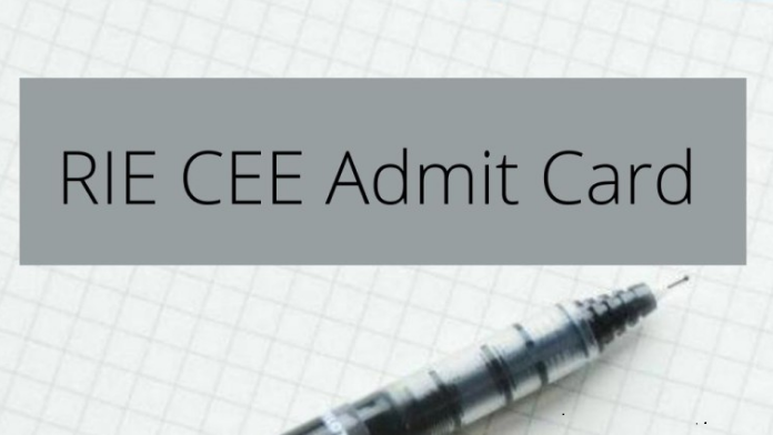 RIE CEE 2023 Admit Card Out: