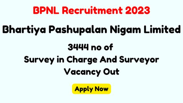 Bharatiyapashupalan Recruitment 2023