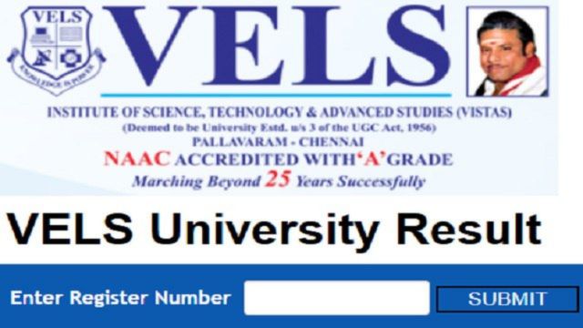 VELS University Result