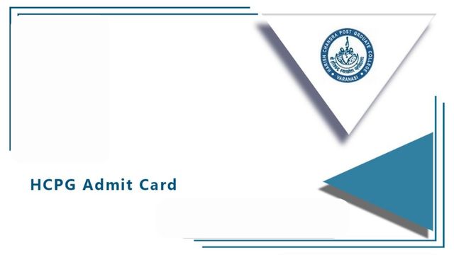 HCPG Admit Card 2023 Download