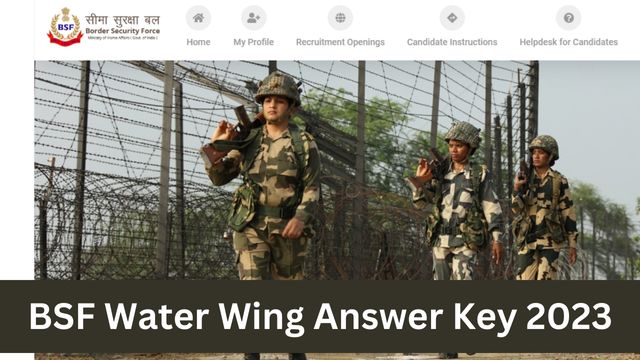 BSF Water Wing Answer Key 2023