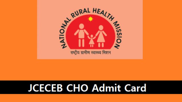 JCECEB CHO Admit Card 2023