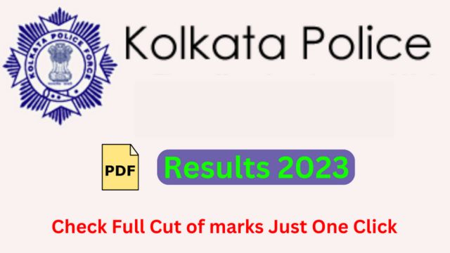 Kolkata Police Result