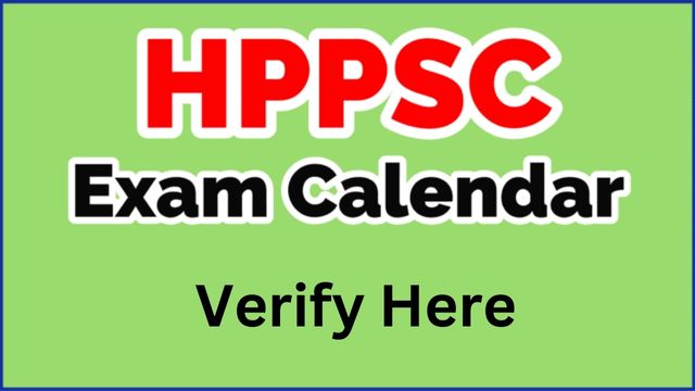 HPPSC Exam Calendar