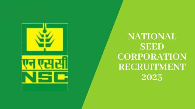 National Seed Corporation Recruitment