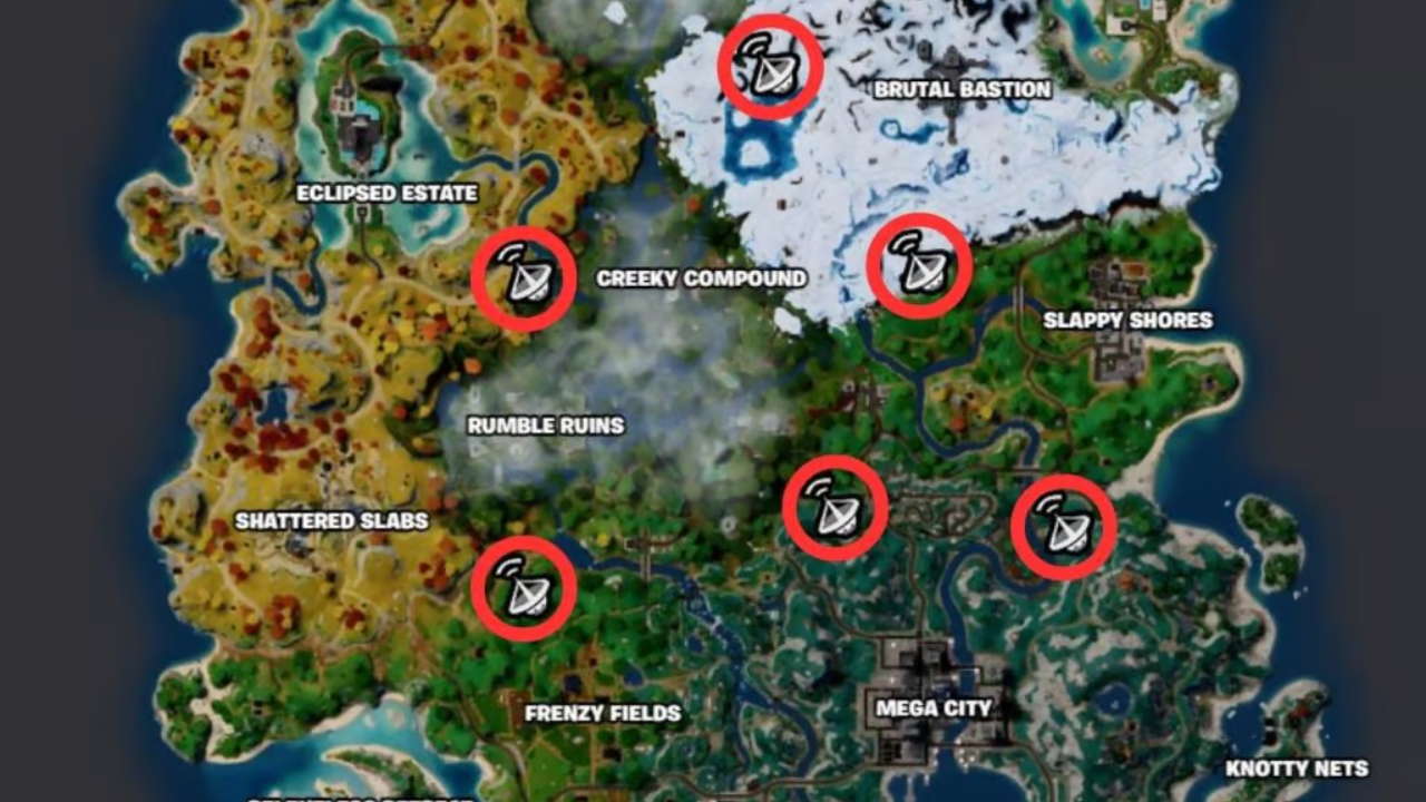 where to find forecast towers in fortnite chapter 4 season 4