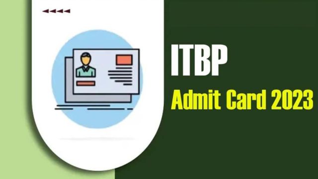 ITBP Telecommunication Admit Card